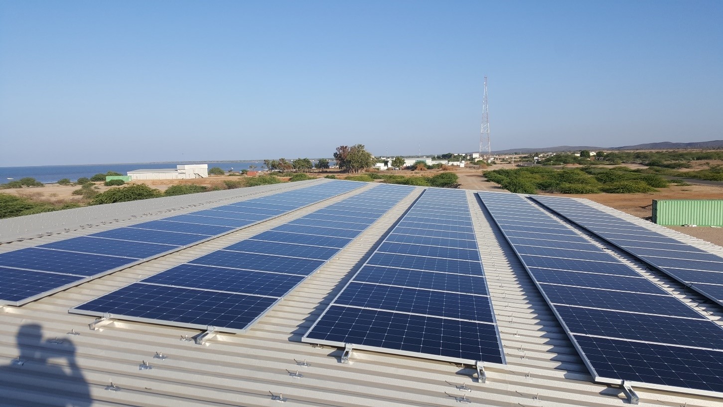 Overview solar-diesel hybrid system in Djibouti